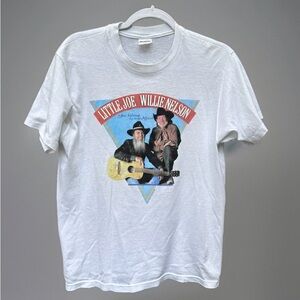 Vtg 1989 Willie Nelson Little Joe y La Familia T shirt M